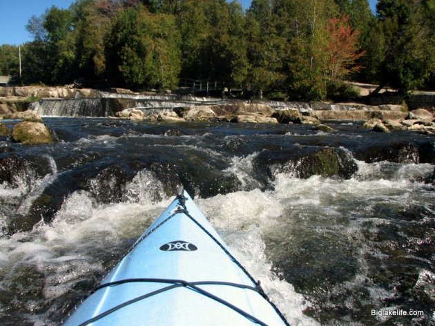 Sauble Falls from my kayak